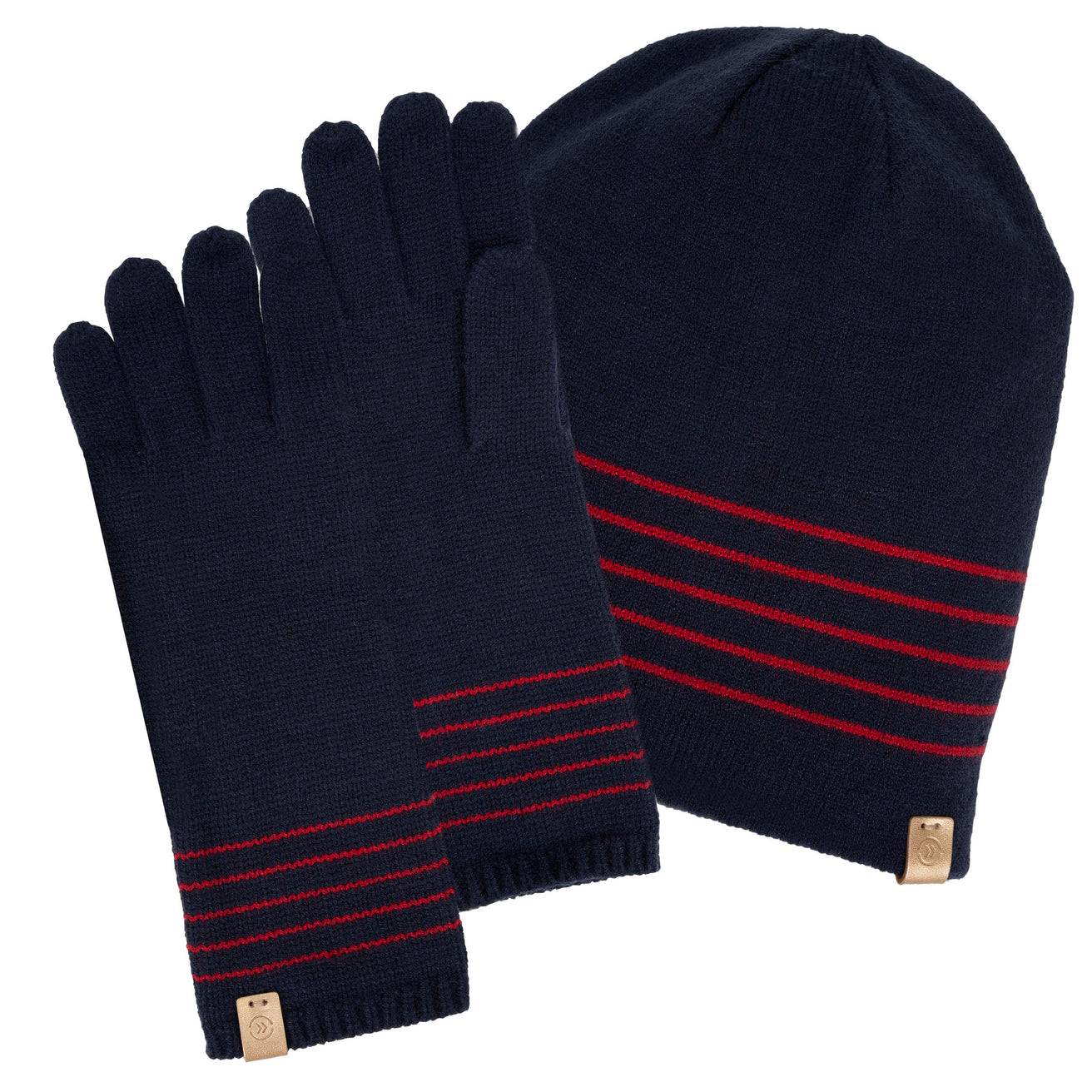Gants longs à rayures Soft Touch Marine
