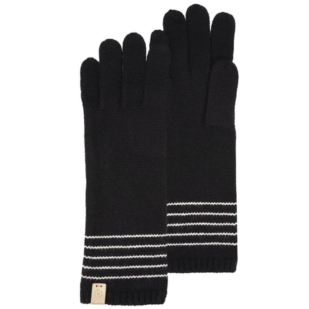 Gants longs à rayures Soft Touch Noir - Isotoner