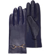 Gants Femme tactiles cuir de mouton Marine
