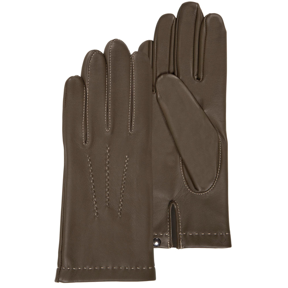 Gants Femme cuir d'agneau Olive - Isotoner
