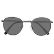Lunettes de Soleil Mixte Ronde Argent