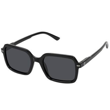 Lunettes de soleil Mixte rectangulaires Gris/Noir - Isotoner