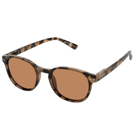 Lunettes de soleil Mixte rectangulaires Marron Ecaille - Isotoner