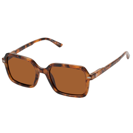 Lunettes de soleil Mixte rectangulaires Marron/Écaille - Isotoner