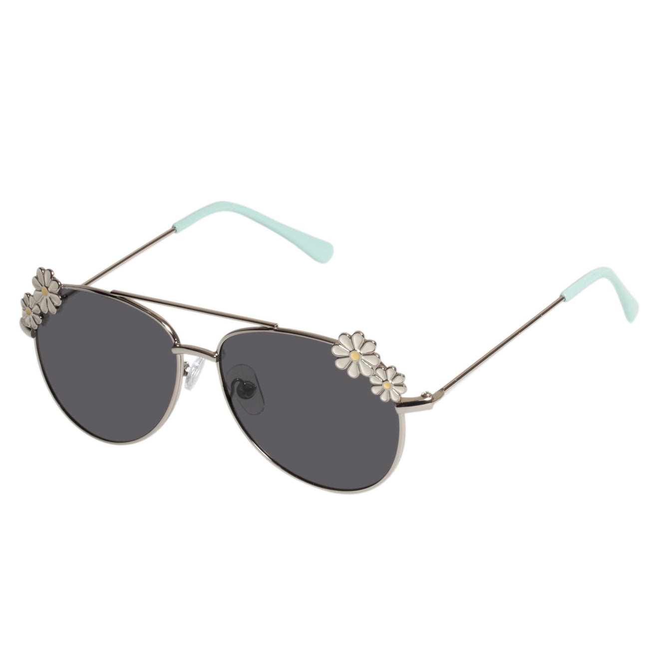 Lunettes de soleil Enfant 4-6 ans Pilote Argent