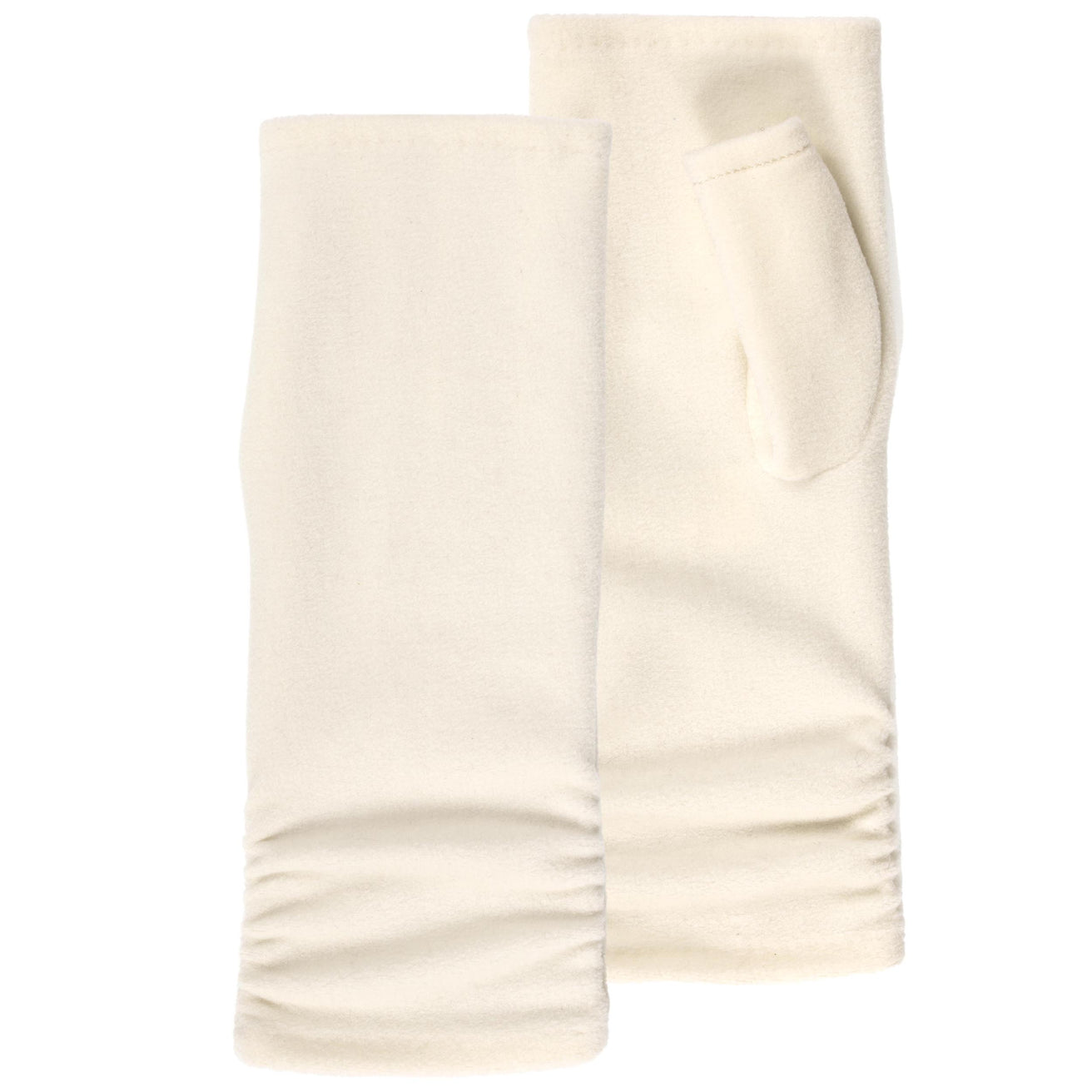 Mitaines Femme polaire recyclée Blanc