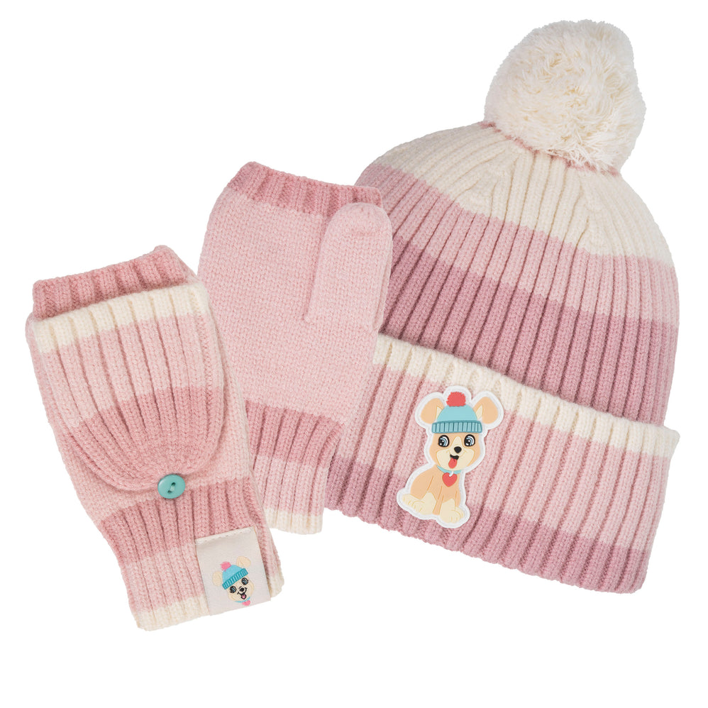 Mitaines Enfant moufles 6/8 ans doux Rose - Isotoner
