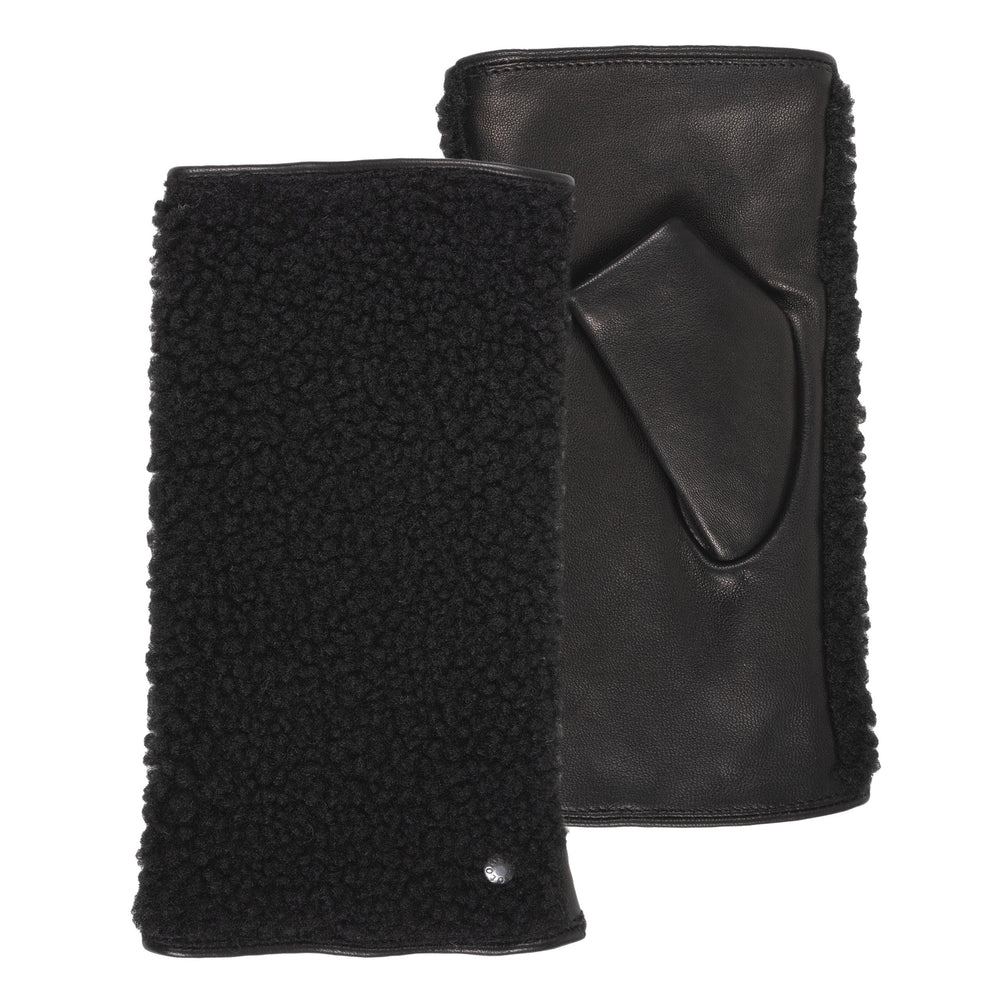 Mitaines Femme Cuir Sherpa/Noir - Isotoner