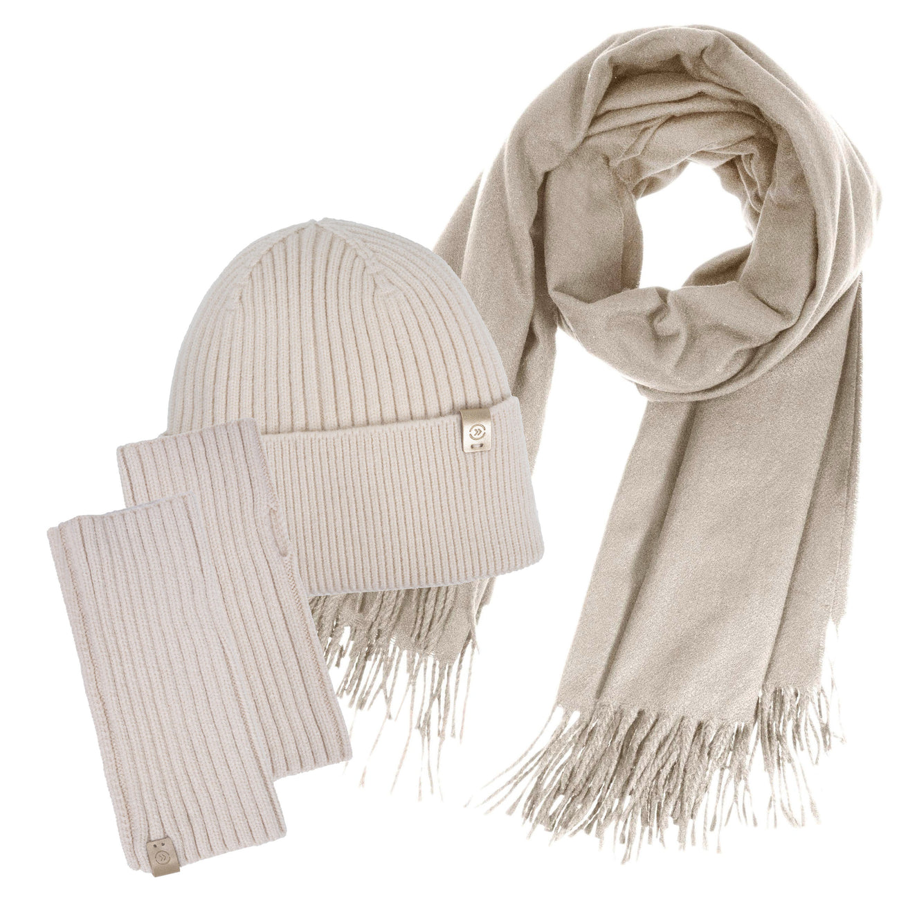 Mitaines Femme maille Soft Touch Beige