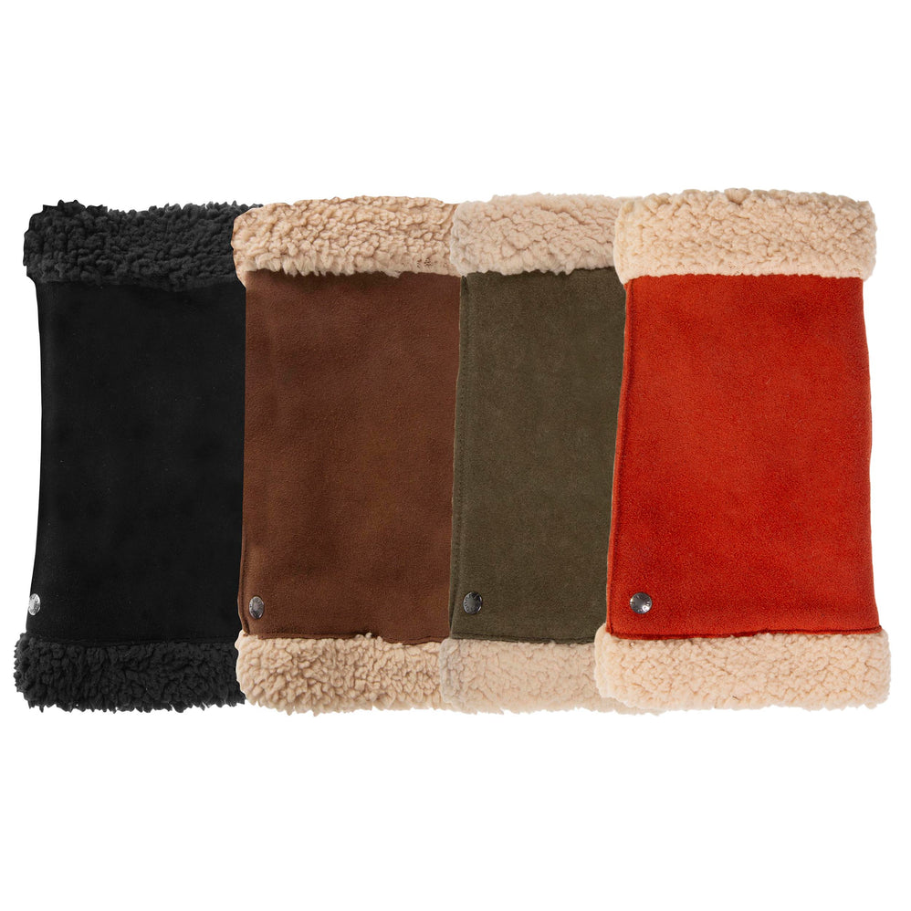 Mitaines Femme cuir velours fourré Mandarine - Isotoner