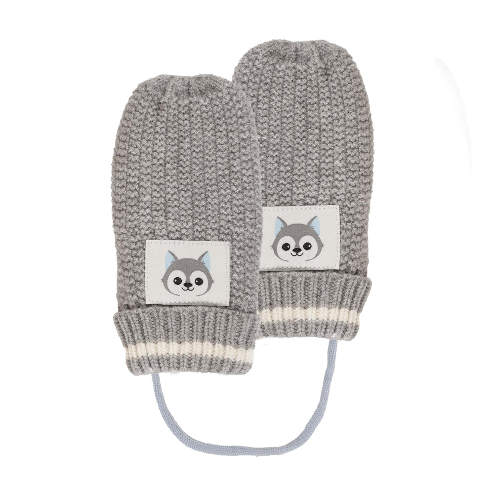 Moufles maille Enfant 2/4 ans Gris Ultra-doux - Isotoner