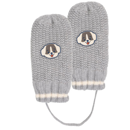 Moufles Enfant maille Soft Touch 2/4 ans Gris chien - Isotoner