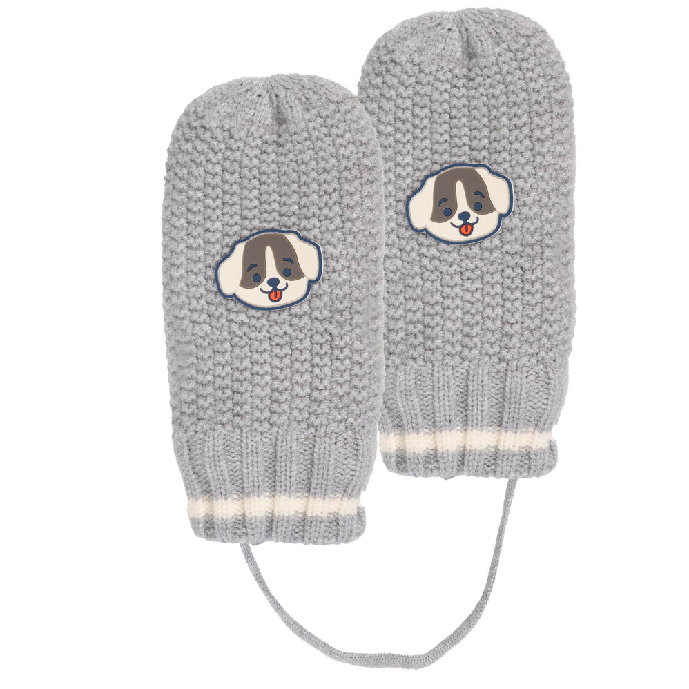 Moufles Enfant maille Ultra-doux 2/4 ans Gris - Isotoner