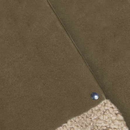 Moufles Femme en cuir imitation fourrure Olive - Isotoner