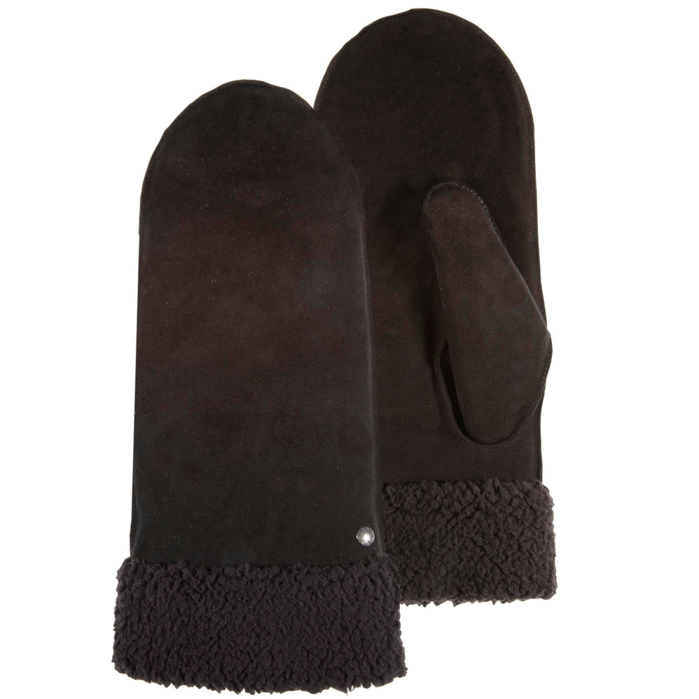 Moufles Femme en cuir imitation fourrure Noir - Isotoner