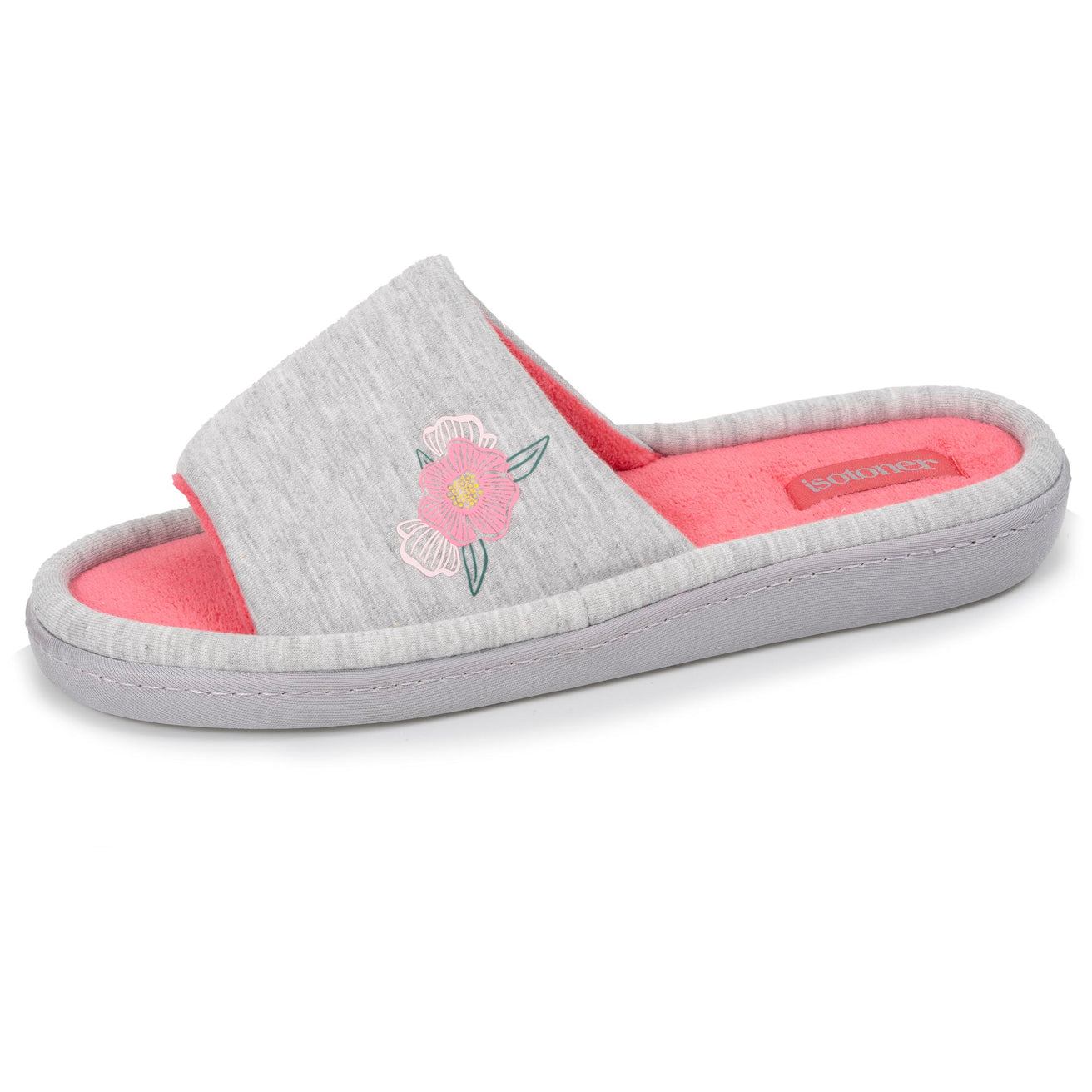Chaussons sandales Femme Gris chiné