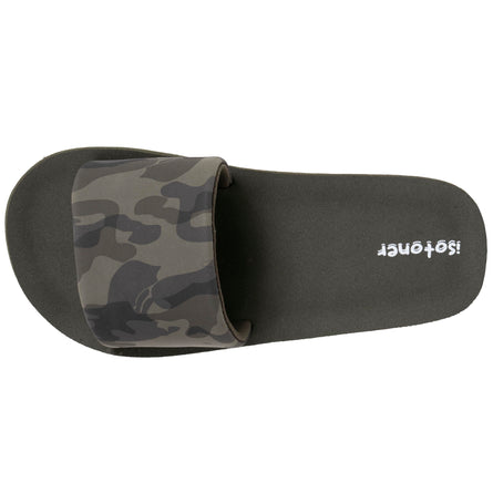 Mules Claquettes Enfant camouflage Kaki - Isotoner