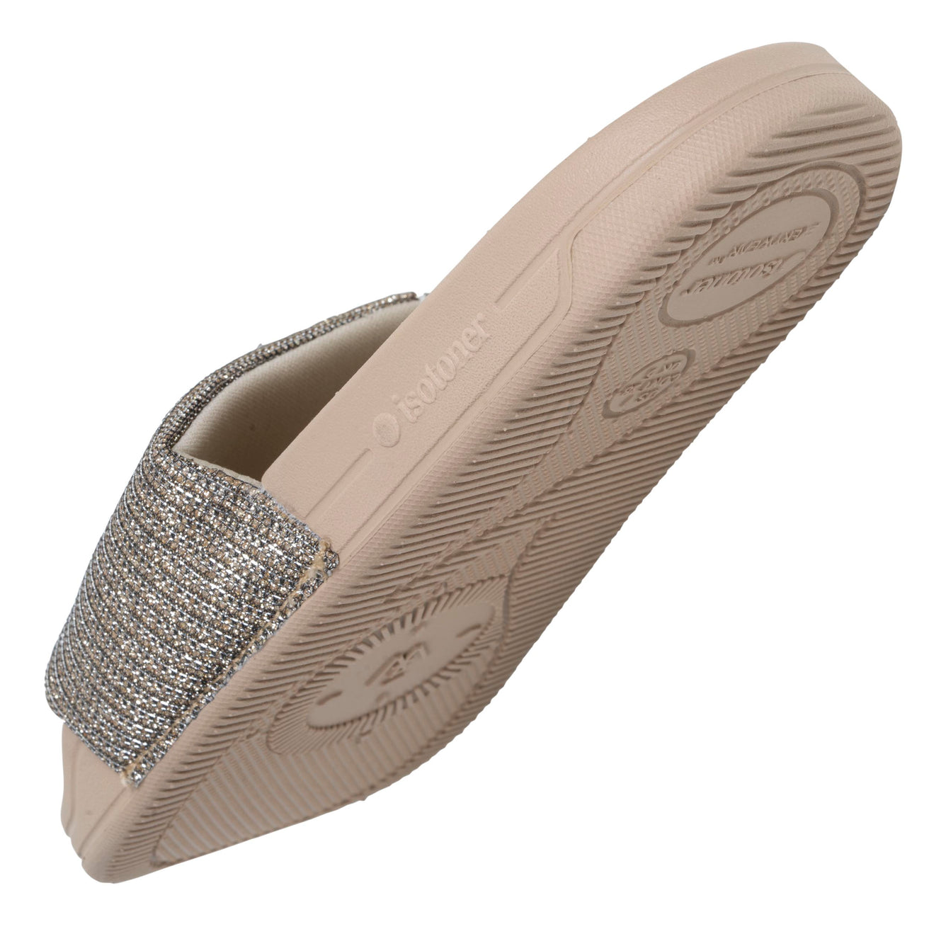 Mules Claquettes Femme EVERYWEAR™ Beige Strass