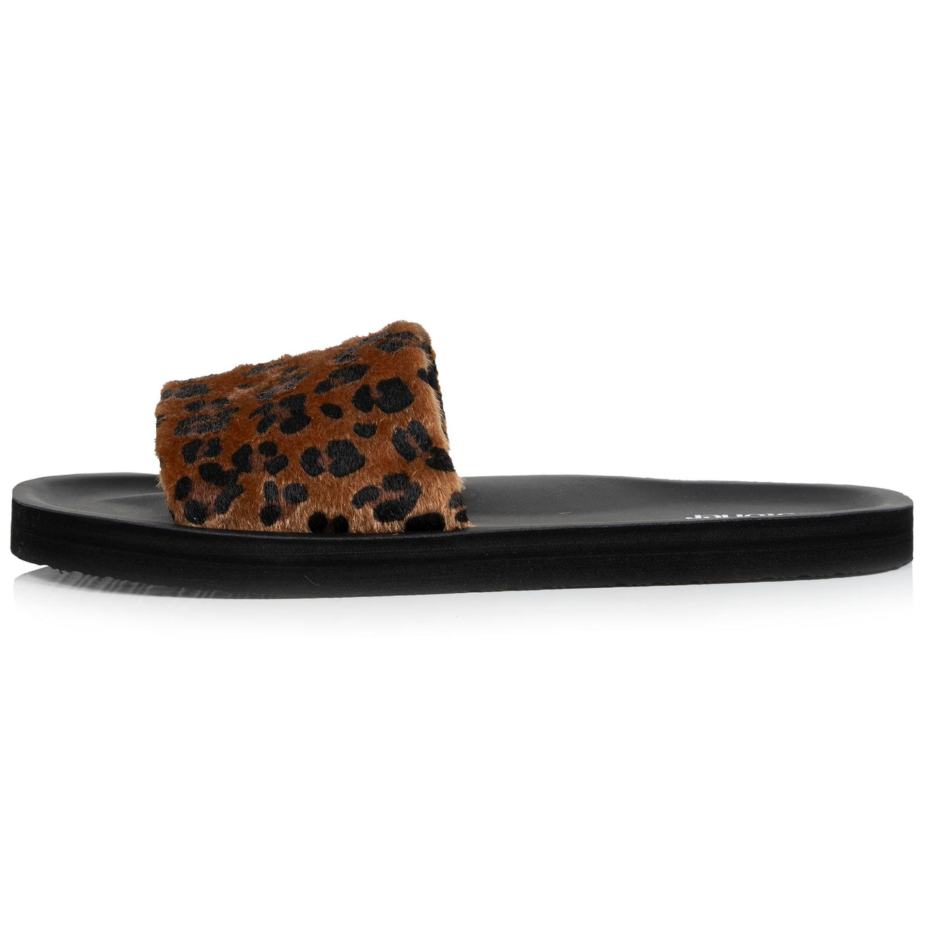Mules Femme moulées Léopard/Noir