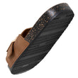 Mules Sandales Femme simple bride Camel