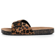 Mules Sandales Femme simple bride Léopard