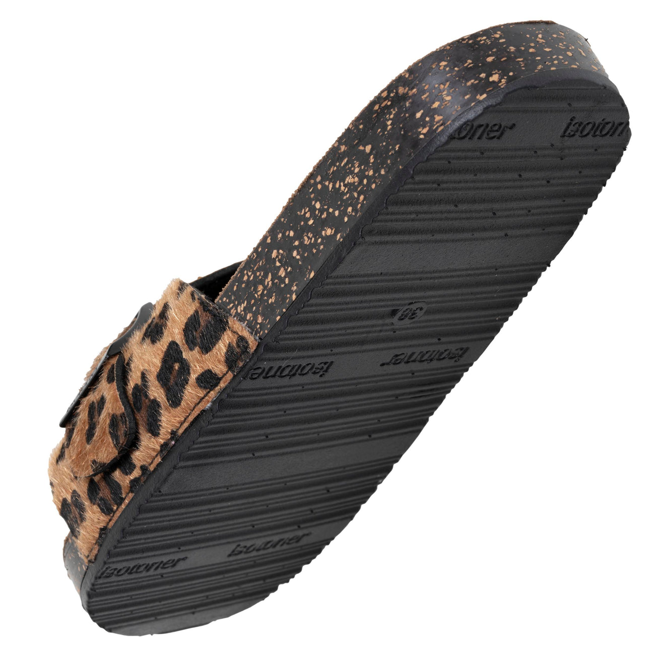 Mules Sandales Femme simple bride Léopard