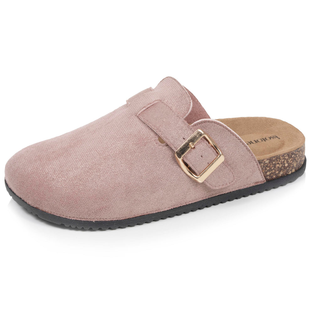 Mules Sabots Enfant confort Rose Paillettes - Isotoner