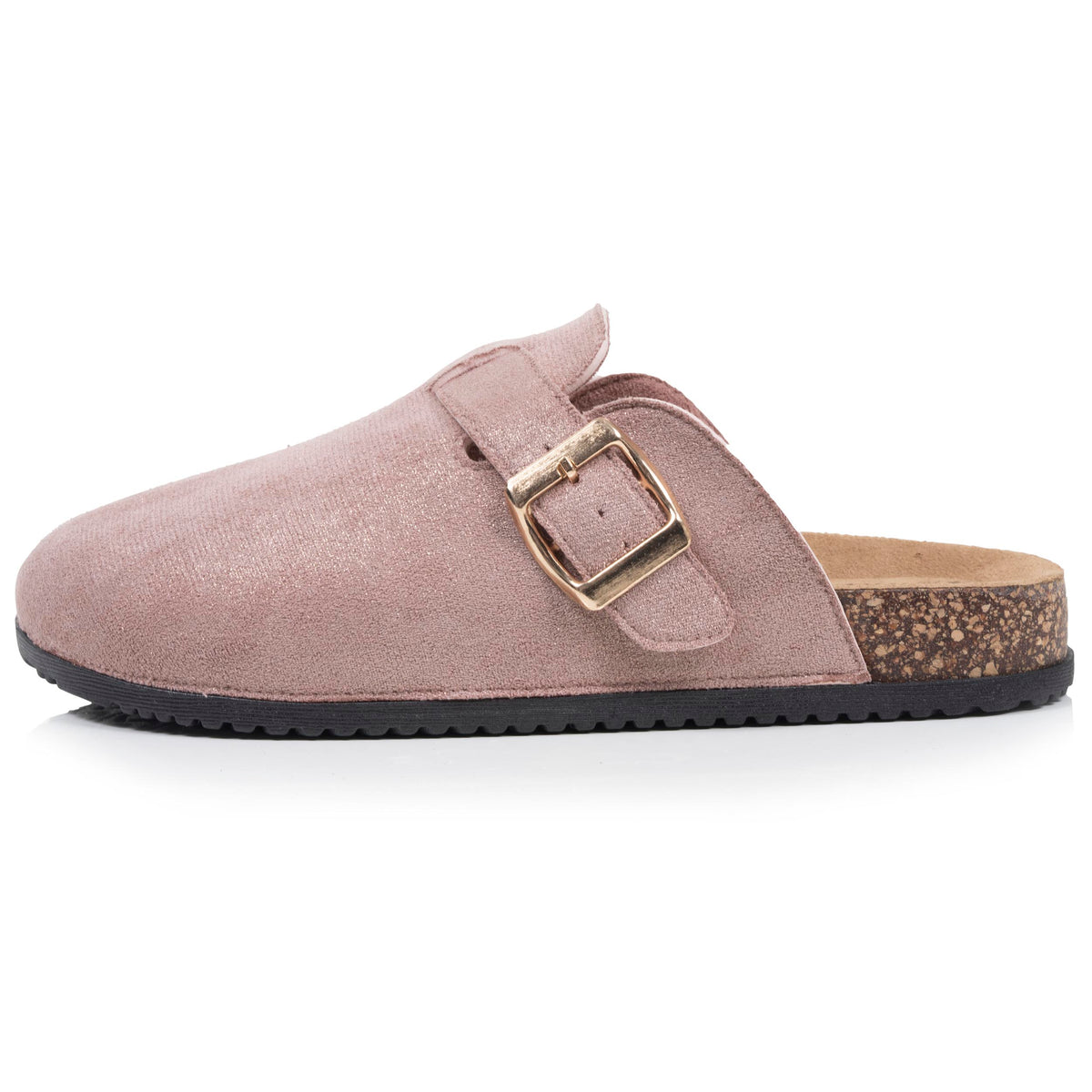 Mules Sabots Enfant confort Rose Paillettes