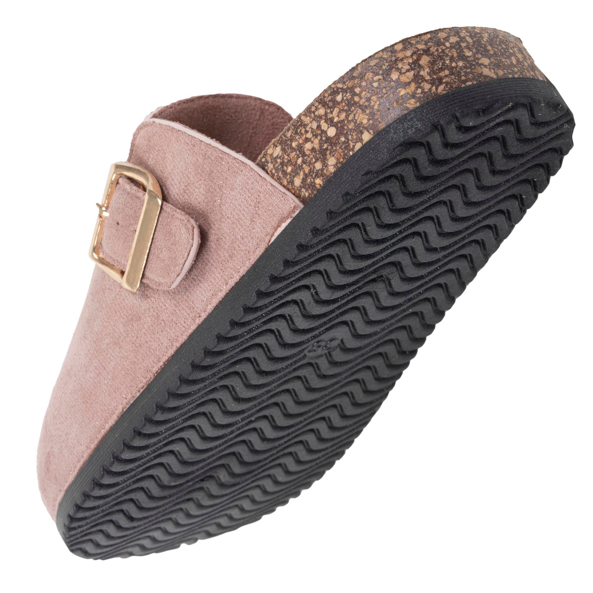 Mules Sabots Enfant confort Rose Paillettes