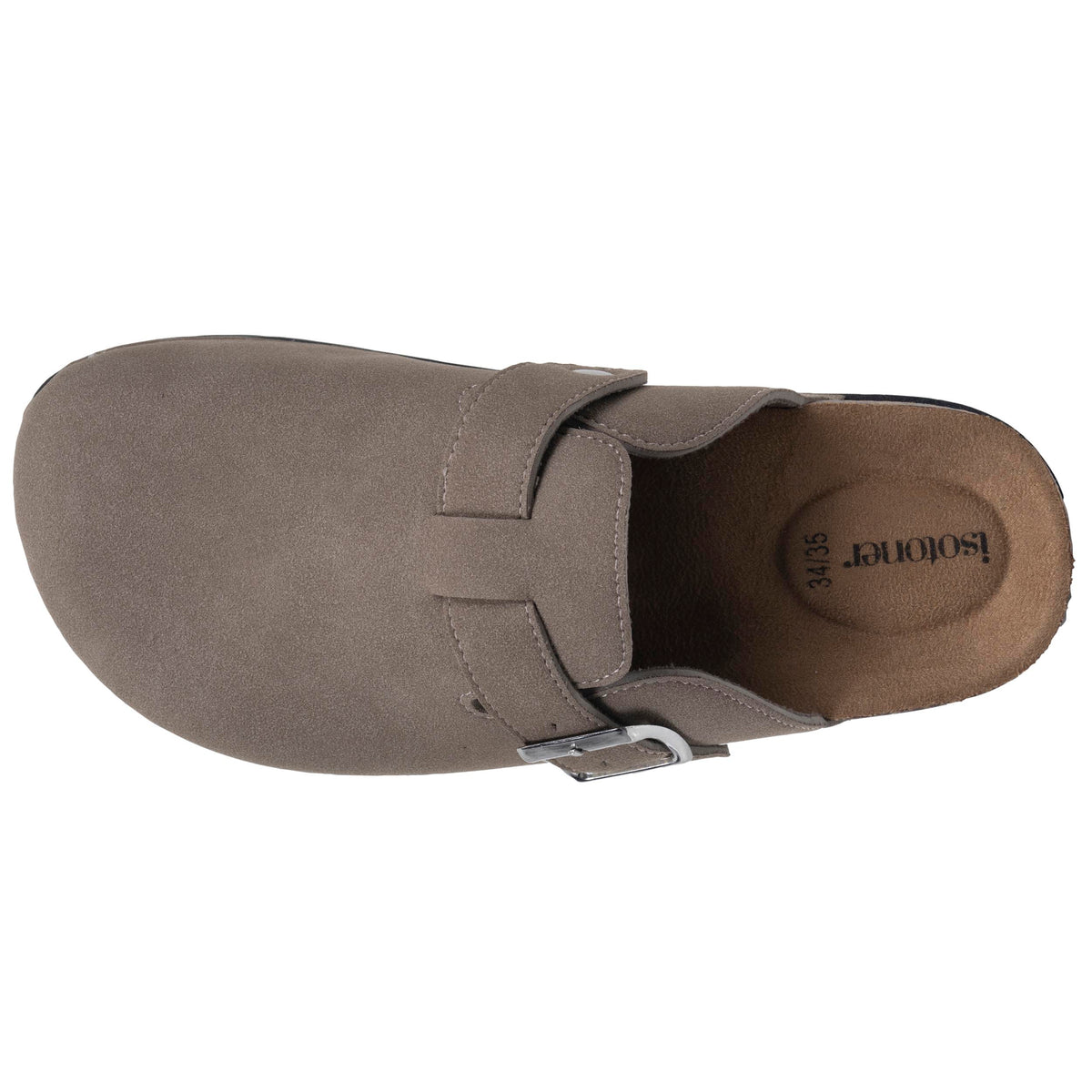 Mules Sabots Femme Taupe