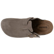 Mules Sabots Femme cuir Taupe
