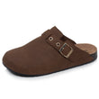Mules Sabots Femme œillets Chocolat