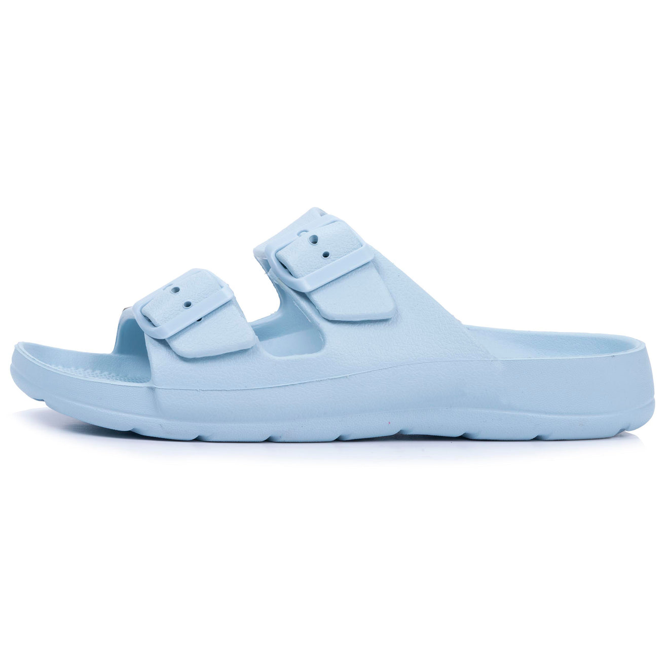 Mules claquettes Femme ajustable Bleu clair