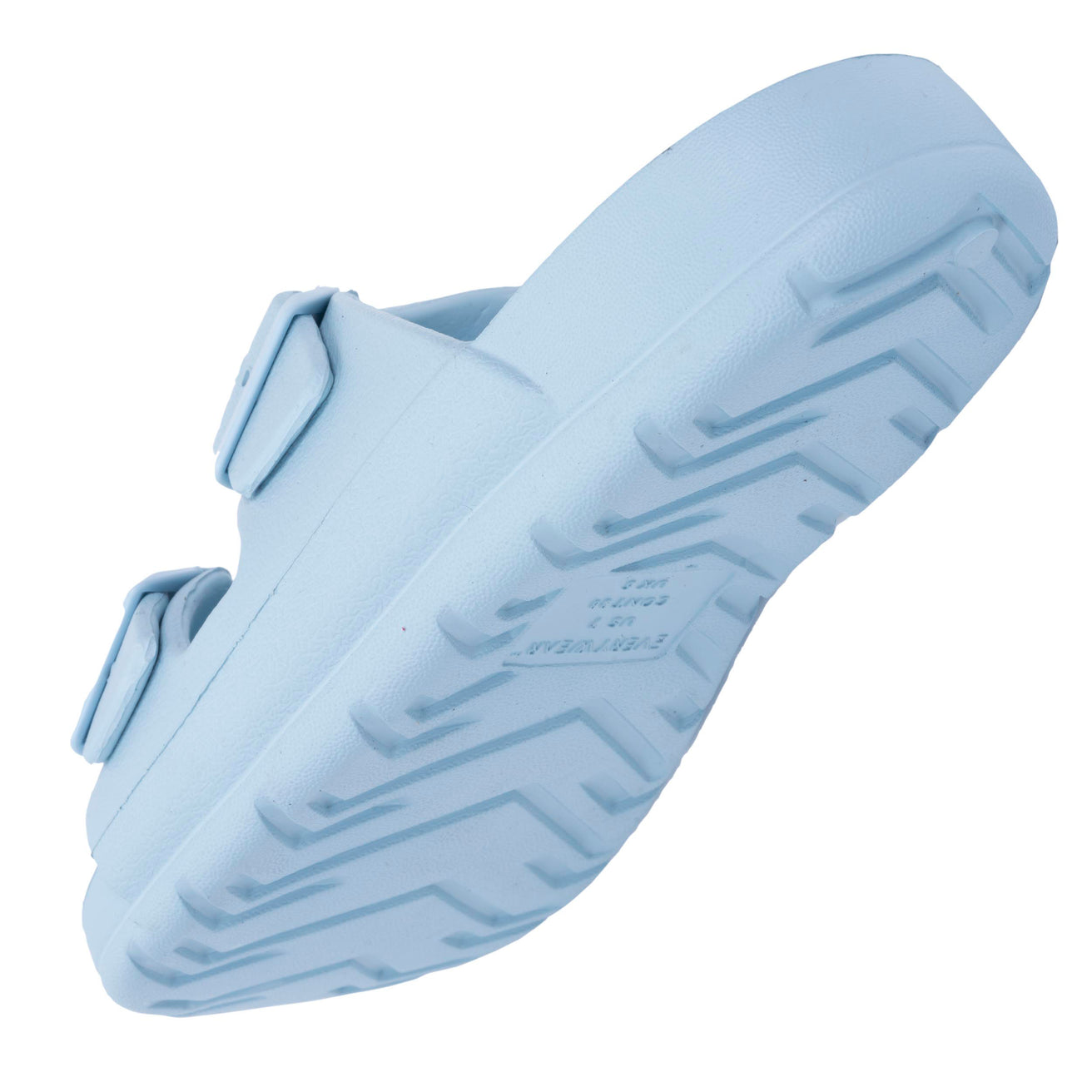 Mules claquettes Femme ajustable Bleu clair