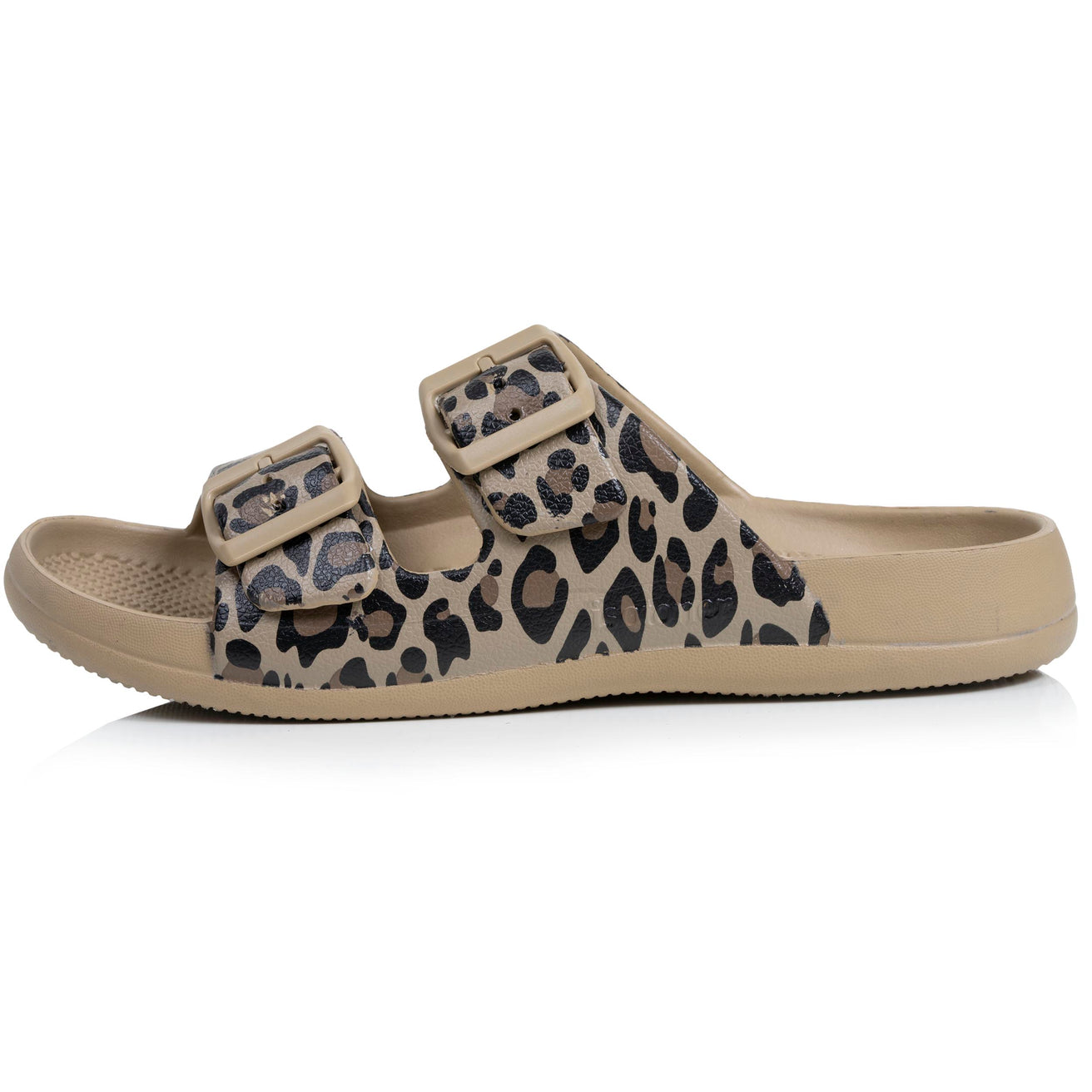 Mules claquettes Femme ajustable Léopard