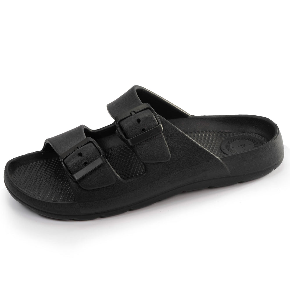 Mules claquettes Femme ajustable Noir - Isotoner