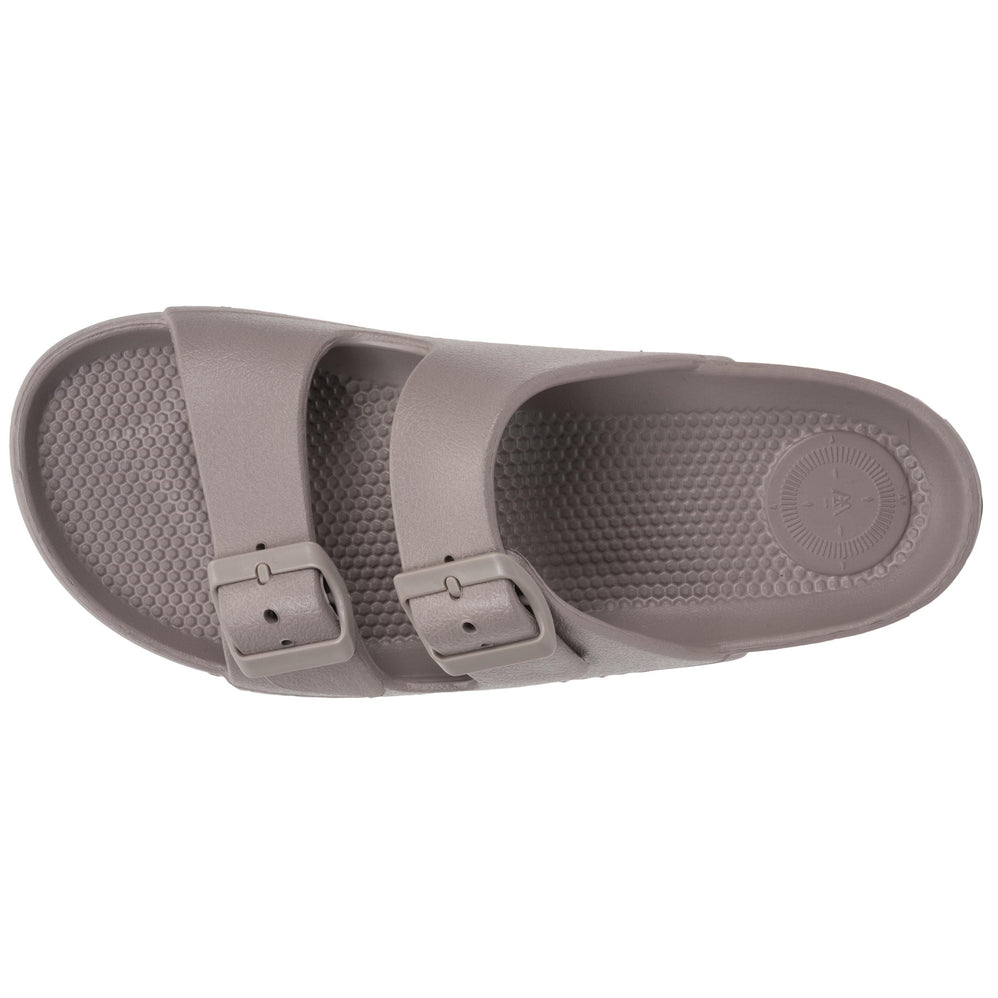 Mules claquettes Femme ajustable Taupe - Isotoner