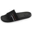 Mules claquettes Homme Noir logo confort