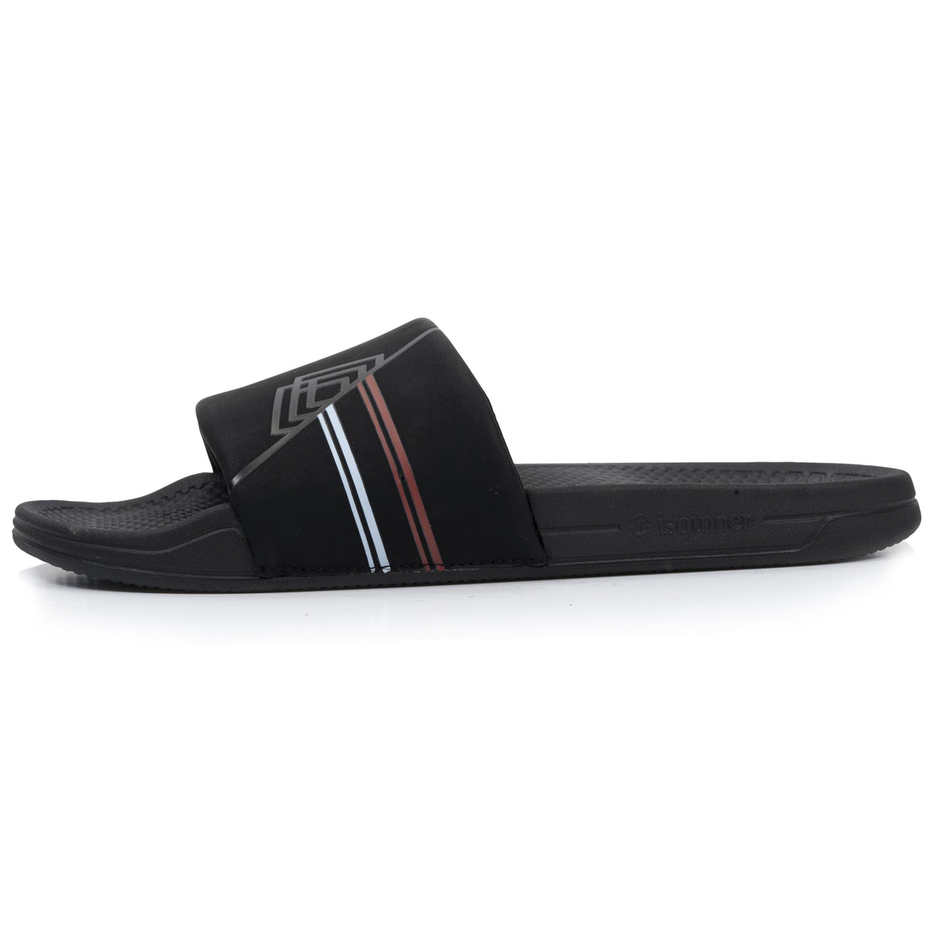 Mules claquettes Homme Noir logo confort