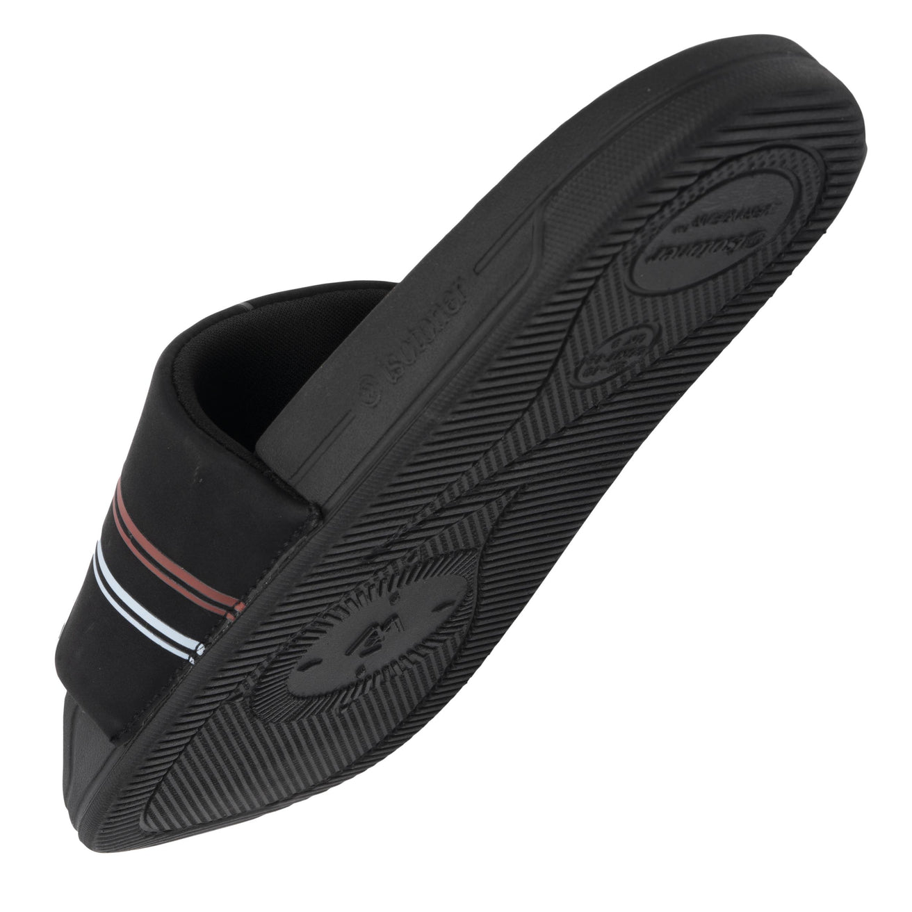 Mules claquettes Homme Noir logo confort