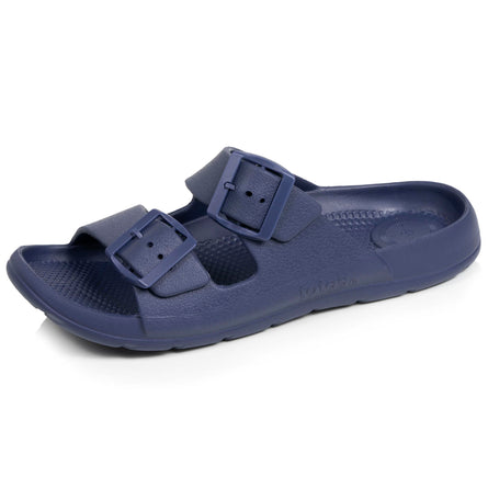 Mules claquettes Homme ajustable Marine - Isotoner