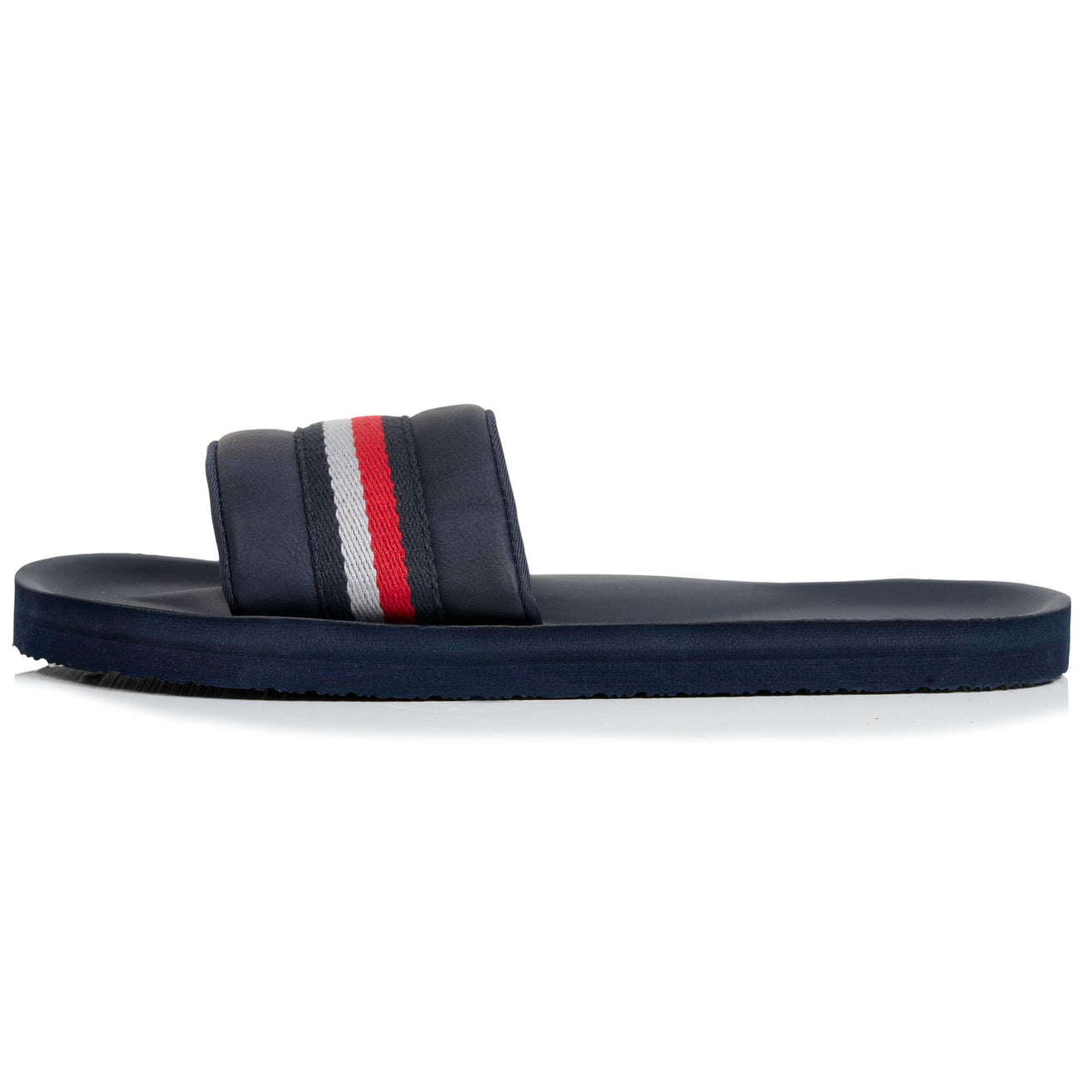 Mules claquettes Homme moulées Bleu/Rouge