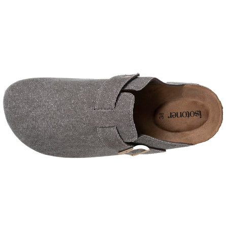 Mules Sabots Femme Taupe irisé - Isotoner