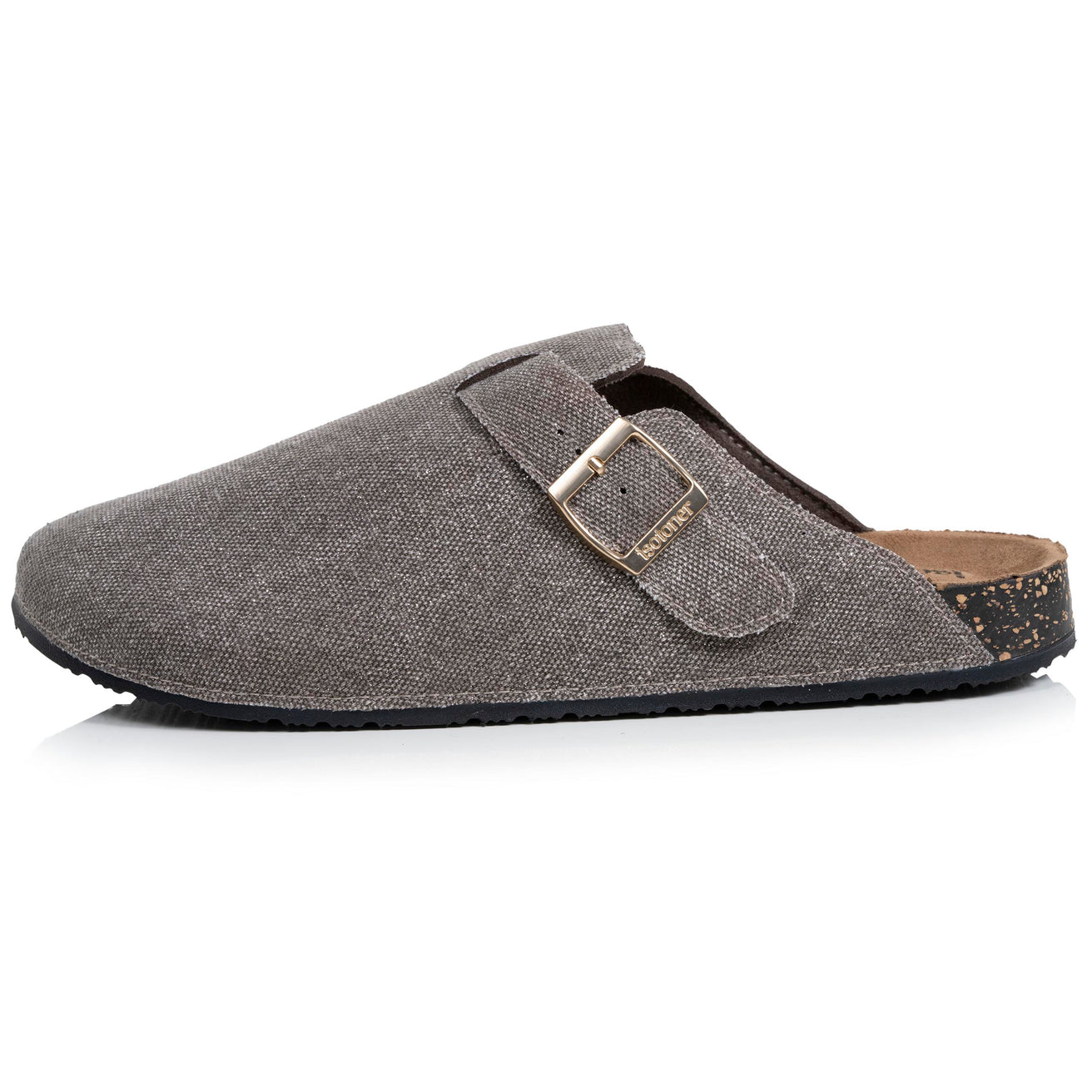 Mules Sabots Femme Taupe irisé