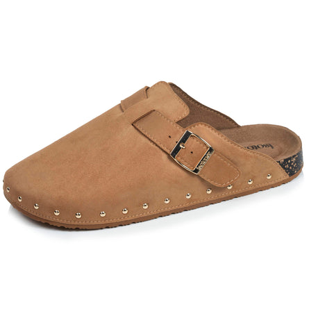 Sabots Femme Camel clous - Isotoner