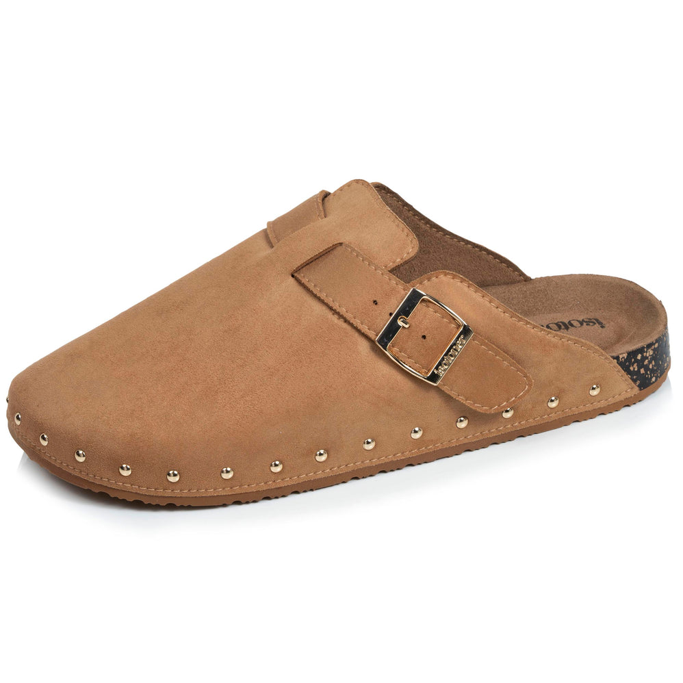 Sabots Femme Camel clous - Isotoner