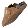 Sabots Femme Camel clous