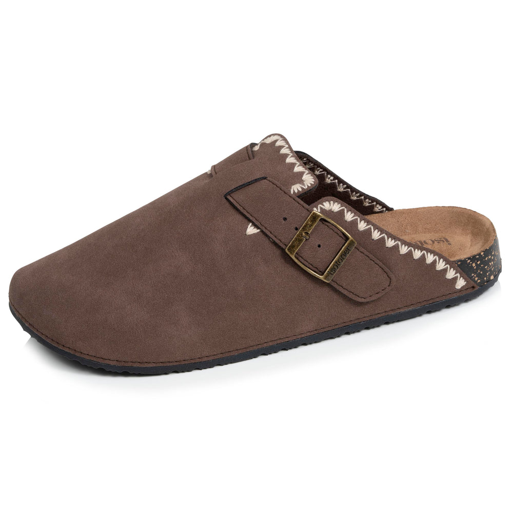 Sabots Femme Chocolat brodé - Isotoner