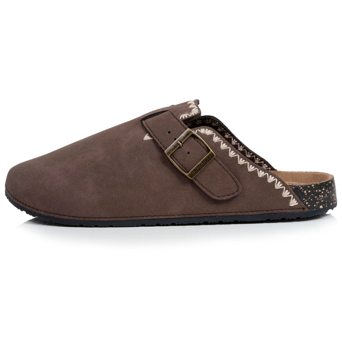 Sabots Femme Chocolat brodé