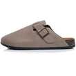 Mules sabots Homme Taupe